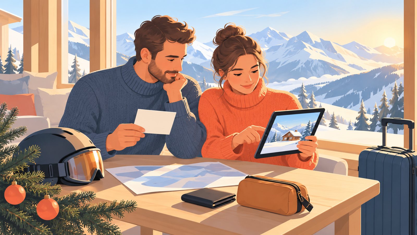 Иллюстрация к материалу: Новый год на Розе Хутор: что бронировать первым и что заложить в бюджет