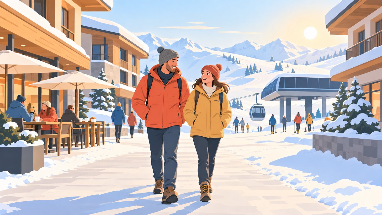 Иллюстрация к материалу: Горная олимпийская деревня на Розе Хутор: что там сейчас