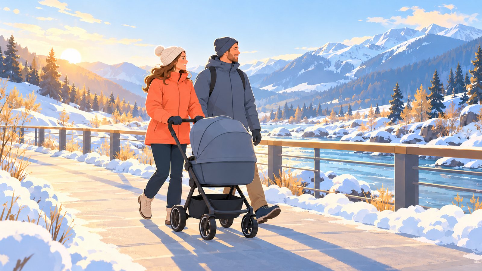 Иллюстрация к материалу: С коляской на Розе Хутор: канатки, прогулки и отдых для всей семьи
